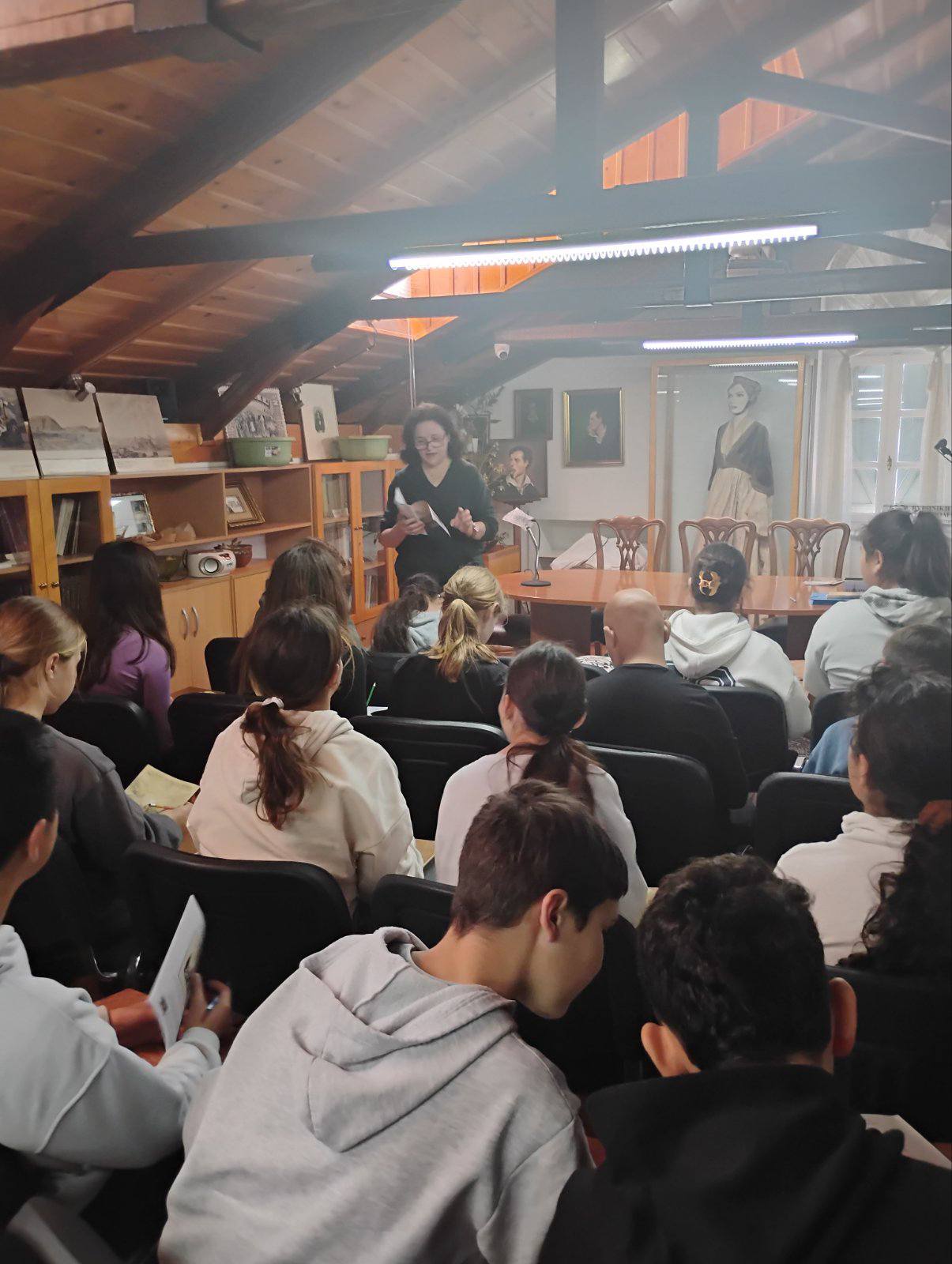 Read more about the article Η ΣΤ’ τάξη του 4ου Δημοτικού Σχολείου Μεσολογγίου επισκέφτηκε το Μουσείο για τον Λόρδο Βύρωνα και τον Φιλελληνισμό της Βυρωνικής Εταιρείας Ιεράς πόλεως Μεσολογγίου