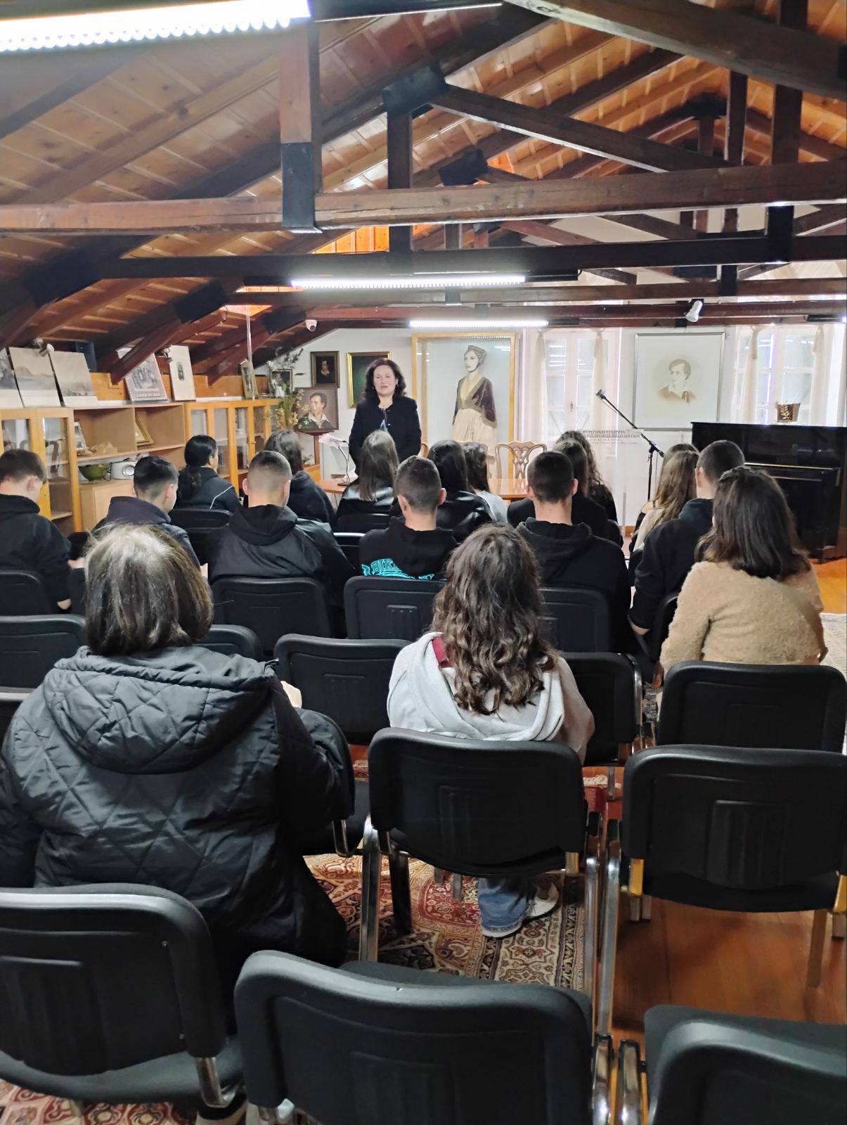 Read more about the article Την Παρασκευή 6 Μαρτίου 2026 η Α’ τάξη του Γενικού Λυκείου Παναιτωλίου επισκέφτηκε το Μουσείο για τον Λόρδο Βύρωνα και τον Φιλελληνισμό της Βυρωνικής Εταιρείας Ιεράς πόλεως Μεσολογγίου