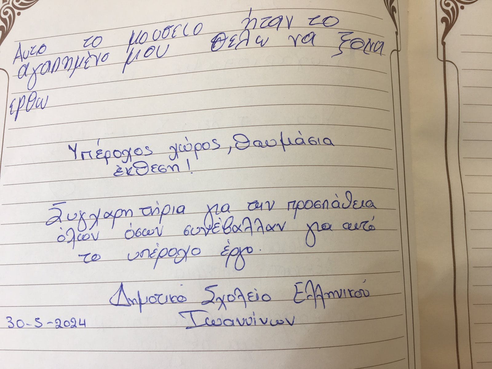 Read more about the article Το Δημοτικού Σχολείου Ελληνικού Ιωαννίνων στην ΒΕΜ